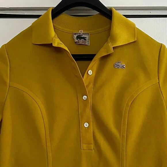 60's Lacoste Yellow Vintage Lacoste polo dresses - Picture 1 of 10